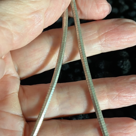 Native American Navajo Sterling Carl Quintana Amethyst 2 1/4” Pendant 18” Omega - Picture 4 of 4